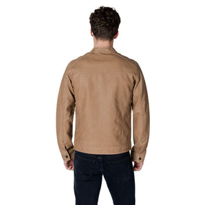 Jack Jones Beige Polyester Jackets & Coat