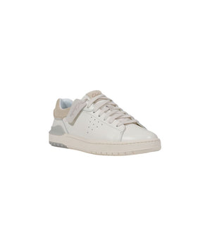 Clarks White Leather Low Top Sneakers