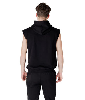 Icon Black Cotton Hoodie