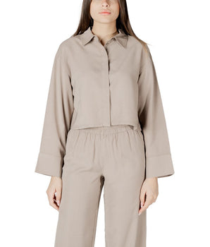 Only Beige Viscose Blouse