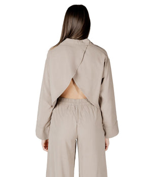 Only Beige Viscose Blouse