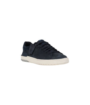 Clarks Blue Nubuc Leather Low Top Sneakers