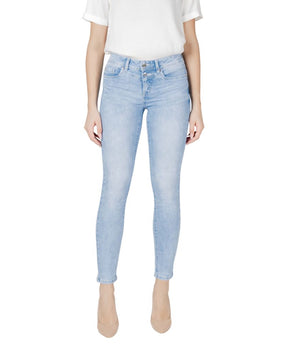 Street One Light Blue Cotton Slim Fit Jean