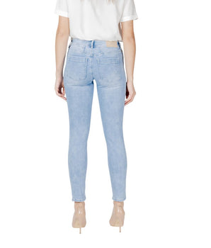 Street One Light Blue Cotton Slim Fit Jean