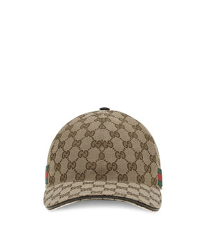 Gucci Beige Cotton Cap (Baseball Hat)