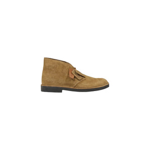 Clarks Beige Suede Leather Oxfords And Derby