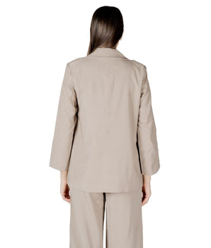 Only Beige Viscose Blazer