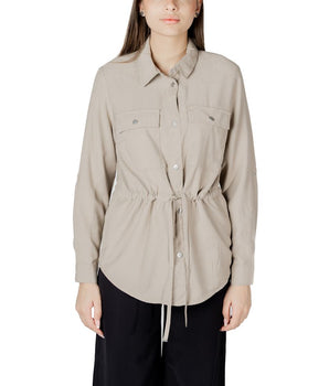 Only Beige Viscose Blouse