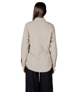 Only Beige Viscose Blouse