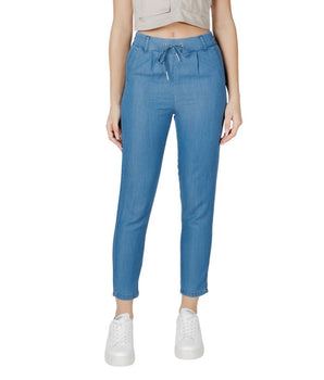Only Blue Lyocell Casual Pants