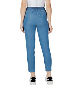 Only Blue Lyocell Casual Pants