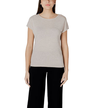 Street One Beige Polyester T-Shirt