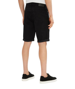 Calvin Klein Jeans Black Cotton Bermuda Shorts