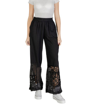 ICHI black cotton pants