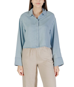 Only Light Blue Lyocell Blouse