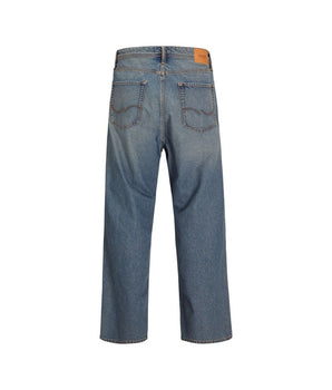 Jack Jones Blue Cotton Relaxed Fit Jeans