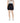 ICHI Black Cotton Mini Skirt