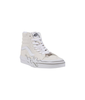 Vans White Suede Leather High Top Sneakers
