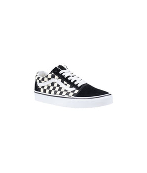 Vans Black And White Fabric Low Top Sneakers