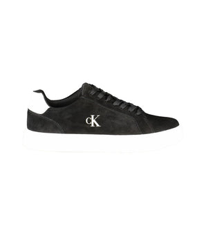 Calvin Klein Black Leather Men Sneaker