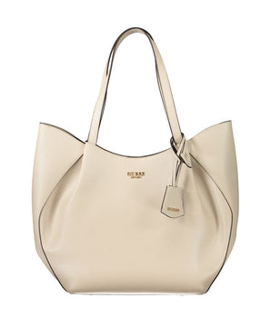 Guess Jeans Beige Polyethylene Women Handbag