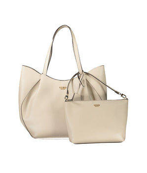 Guess Jeans Beige Polyethylene Women Handbag