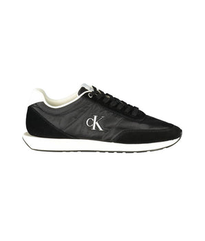 Calvin Klein Black Recycled Polyester Men Sneaker