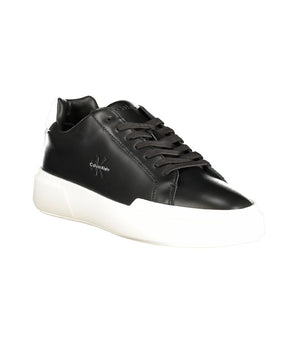 Calvin Klein Black Leather Men's Sneaker