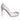 Dolce & Gabbana White Crystals Peep Toe Satin Pumps Shoes