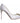 Dolce & Gabbana White Crystals Peep Toe Satin Pumps Shoes