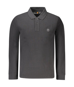 Timberland Black Cotton Men Polo Shirt