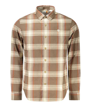 Timberland Brown Cotton Men Shirt