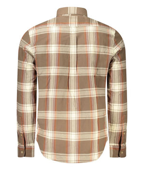 Timberland Brown Cotton Men Shirt