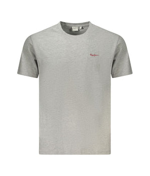 Pepe Jeans Gray Organic Cotton Men T-Shirt