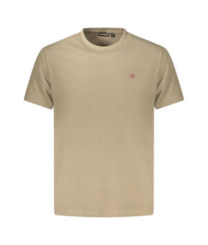 Napapijri Brown Cotton Men T-Shirt