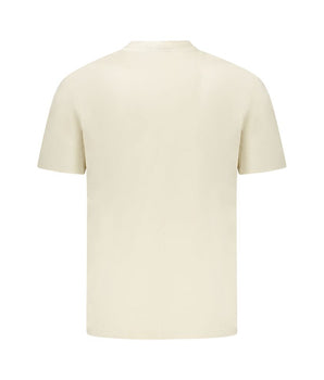 Napapijri Beige Cotton Men T-Shirt