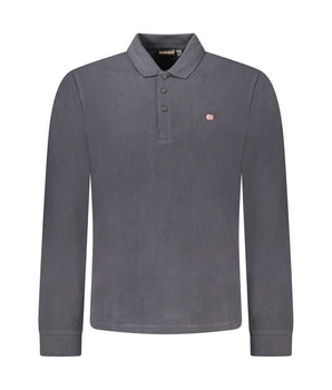 Napapijri Black Cotton Men Polo Shirt