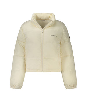 Guess Jeans White Polyester Jackets & Coat