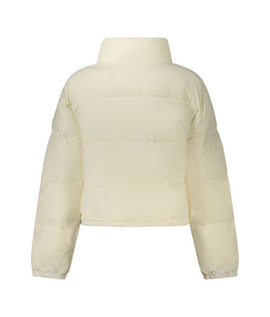 Guess Jeans White Polyester Jackets & Coat