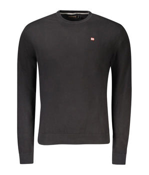 Napapijri Black Cotton Men Sweater