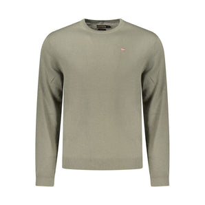 Napapijri Green Wool Men Sweater