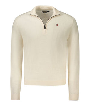 Napapijri White Wool Men Sweater