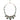 Dolce & Gabbana Gold Brass Link Chain Rose Petal Crystal Necklace