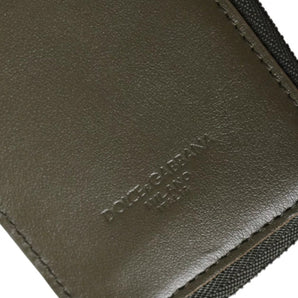 Dolce & Gabbana Multicolor Calfskin Leather Logo Card Holder Women Wallet