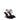 The Attico Black Satin Stiletto Heels Sandals