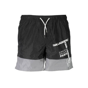 Karl Lagerfeld Black Polyester Swimwear