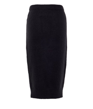 Tom Ford Black Cotton Midi Skirt