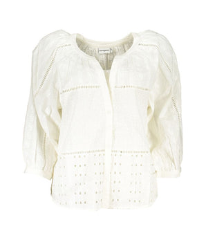 Desigual White Cotton Shirt