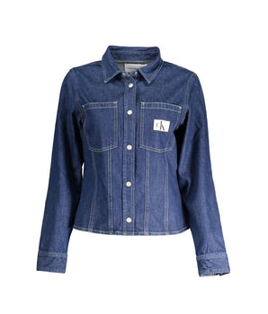 Calvin Klein Blue Cotton Shirt