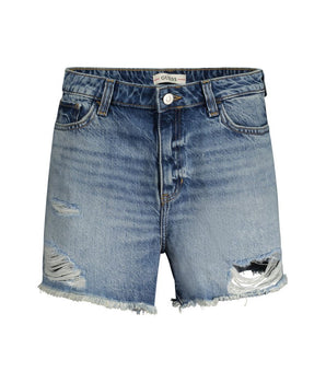 Guess Jeans Blue Cotton Short